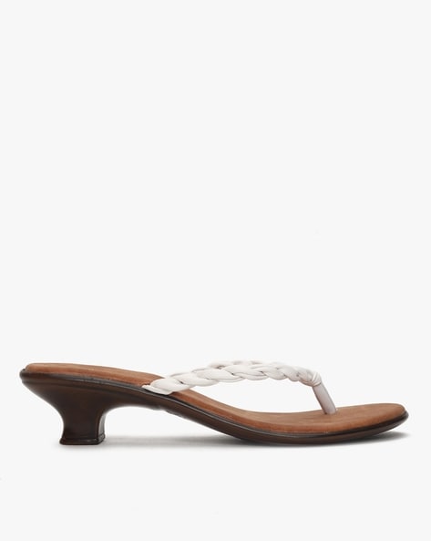 Buy Inc.5 Women Beige Solid Knot Detail Block Heels at Amazon.in