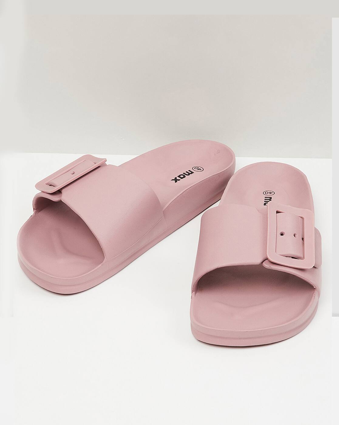 Buy Pink Flip Flop u0026 Slippers for Women by MAX Online | Ajio.com