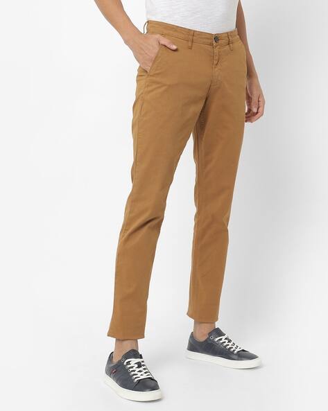 Buy Brown Trousers u0026 Pants for Men by JOHN PLAYERS Online | Ajio.com