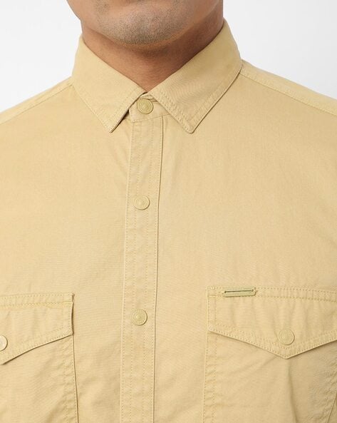 Buy Khaki Shirts for Men by JOHN PLAYERS JEANS Online | Ajio.com