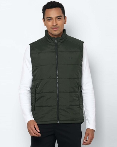 Buy Allen Solly Brown Regular Fit Quilted Jacket for Mens Online @ Tata CLiQ