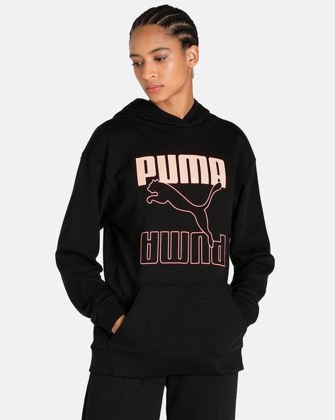 Black and rose gold cheap puma hoodie