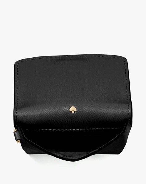 Kate Spade Saffiano Leather Small Crossbody Bag Black