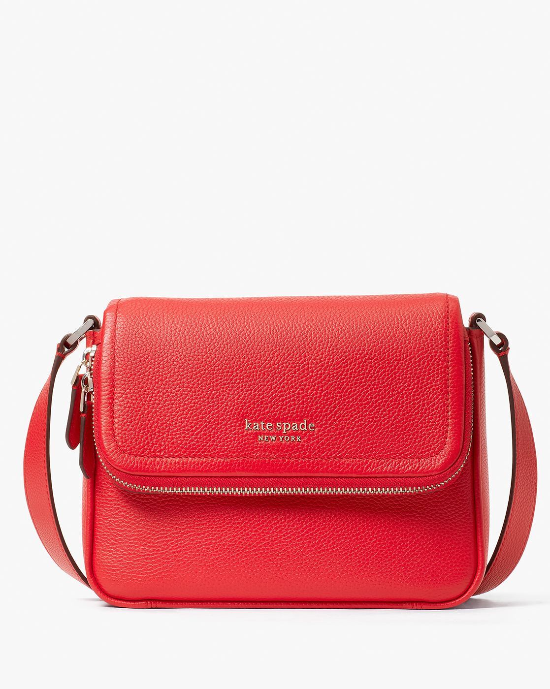 Red Leather Structured Shoulder Bag – Teakwood Leathers