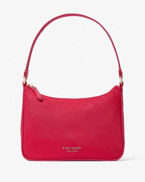 Kate Spade Staci Half Moon Small Shoulder Bag Crossbody Red Currant Leather  - Walmart.com