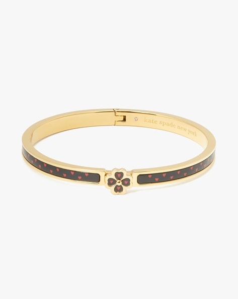 Buy KATE SPADE Heritage Spade Flower Metal Thin Hinged Bangle