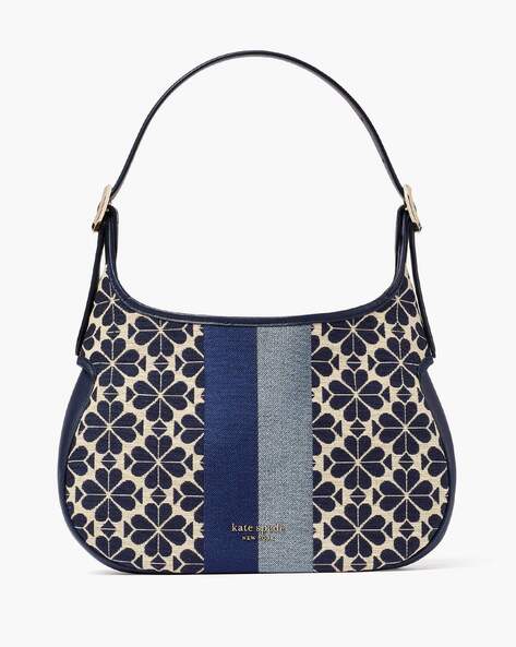 Buy KATE SPADE Spade Flower Jacquard Stripe Penny Small Hobo Bag with  adjustable strap | Blue Color Women | AJIO LUXE