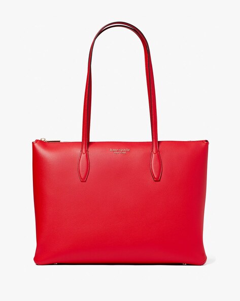 Leather tote Kate Spade Red in Leather - 33163298