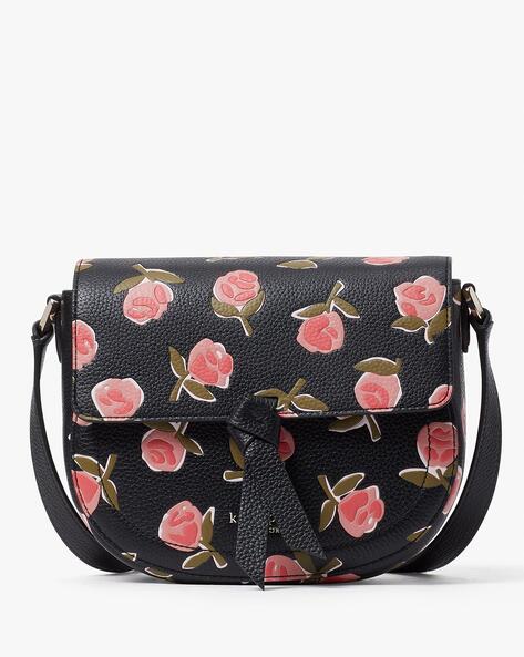 Knott Floral Print Crossbody Sling Bag with Adjustable Strap