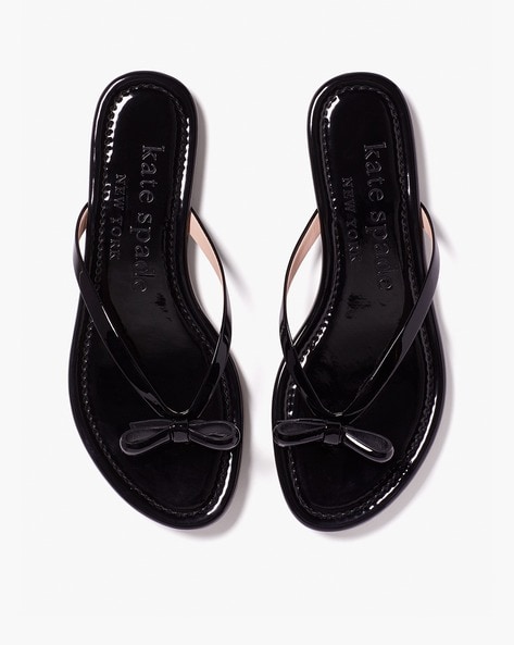 Kate spade black sandals new arrivals