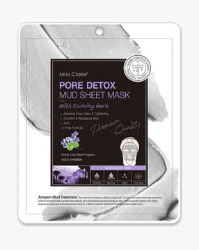 miss claire Pore Detox Mud Sheet Mask With Calming Herb-picture-39