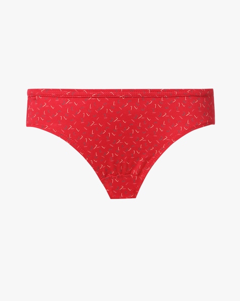 100% Cotton (Hosiery) Red Renox Ladies Printed Panty, Size: 75 Cm