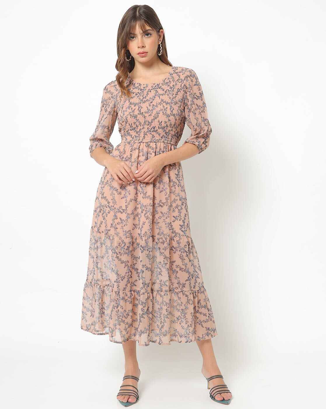Buy Beige Dresses & Gowns for Women by Indie Picks Online | Ajio.com