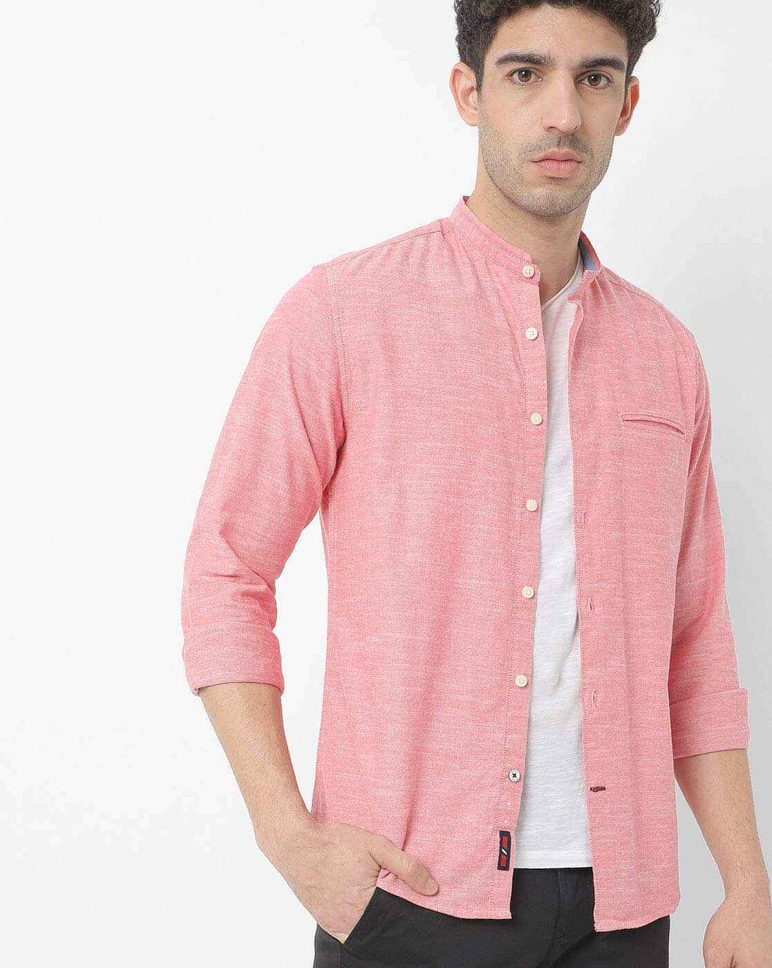 Buy Pink Shirts for Men by NETPLAY 