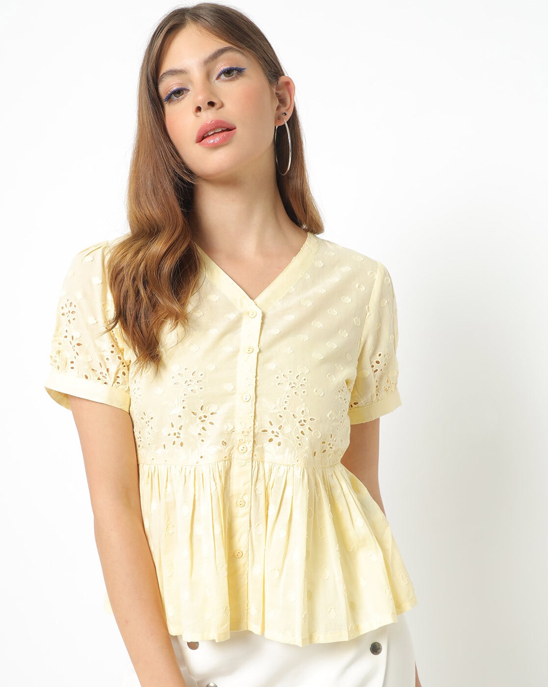 Fancy store yellow tops