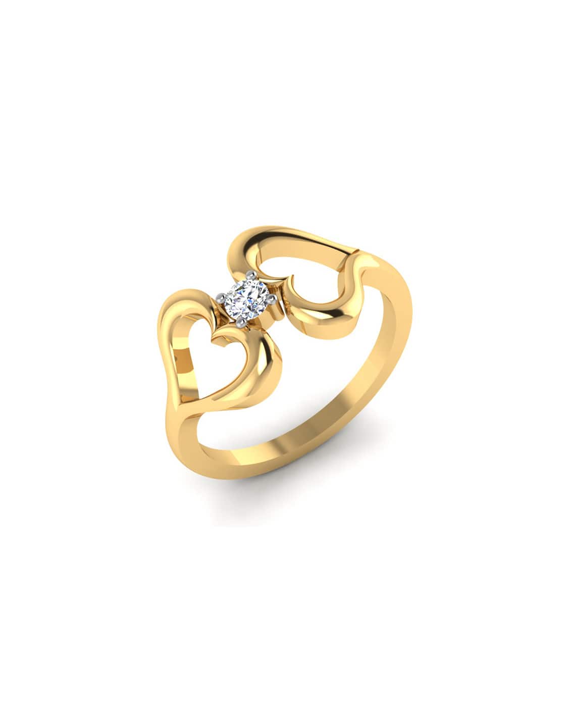 Buy Iski Uski Yellow Gold Stone-Studded Myy | 18 Kt Online