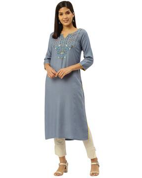 Buy Grey Kurta Suit Sets for Women by 
