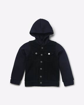 tales & stories Hooded Jacket with Flap Pockets-picture-2