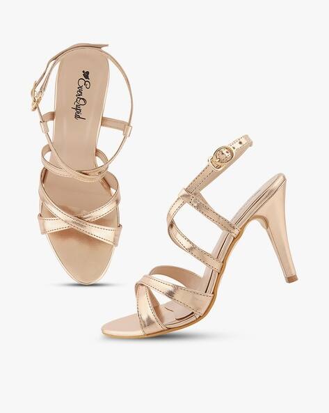 Buy Nude Heeled Sandals for Women by 