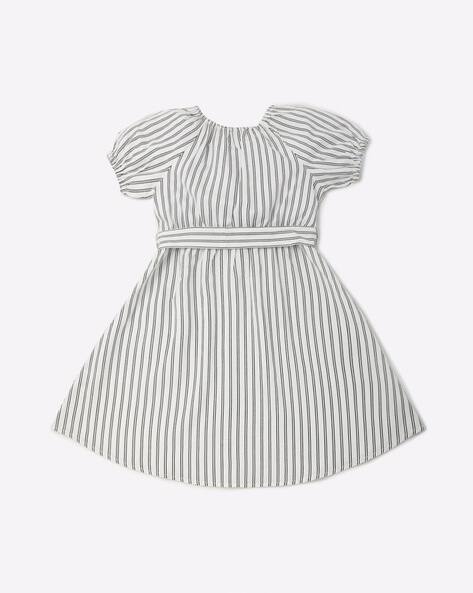 Striped Flared Dress view 2