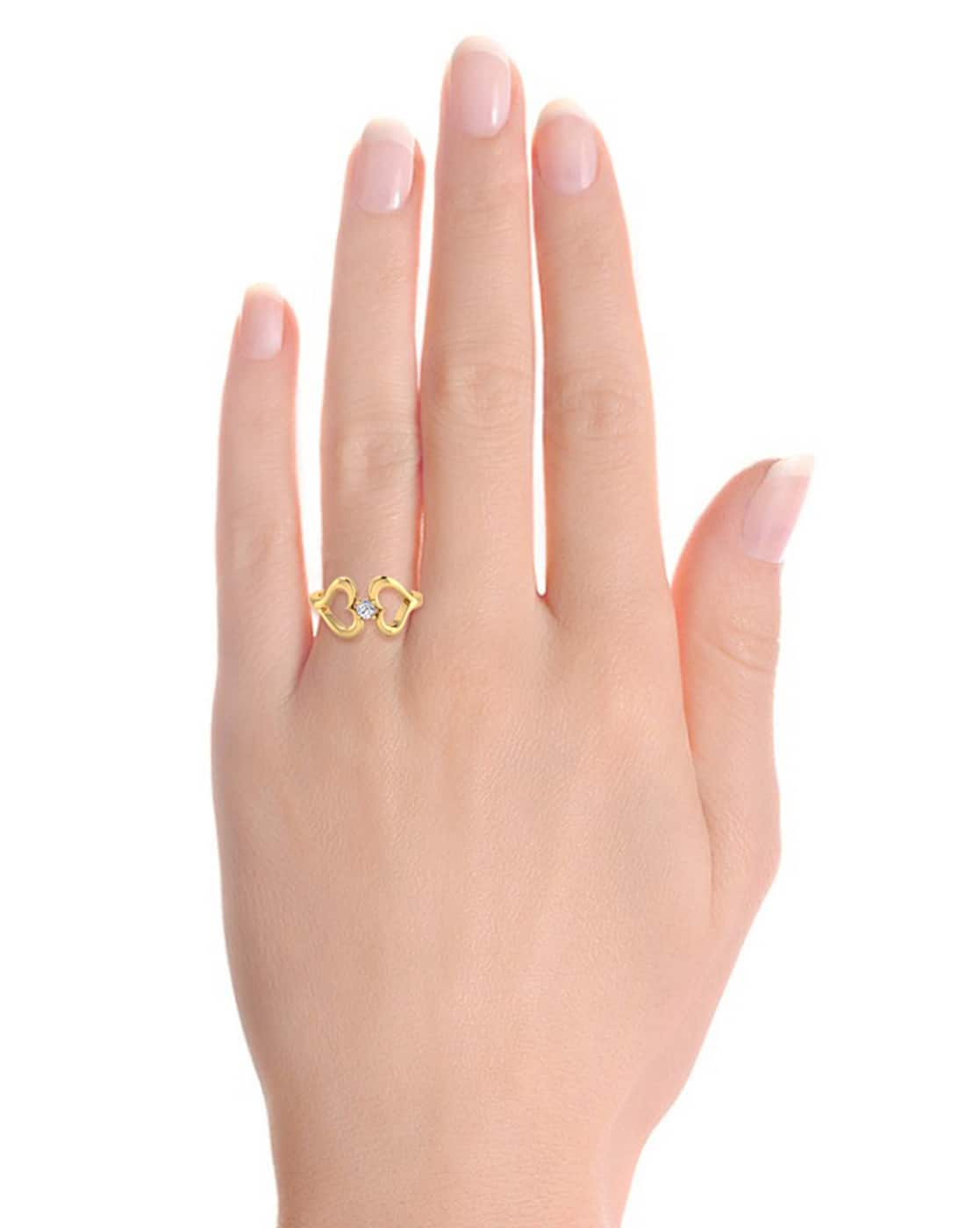 Buy Iski Uski Yellow Gold Stone-Studded Myy | 18 Kt Online