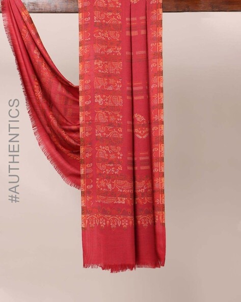 Amritsar Woolen Shawl with Frayed Edges Price in India