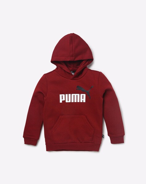 Buy Maroon Sweatshirts Hoodie for Boys by Puma Online Ajio