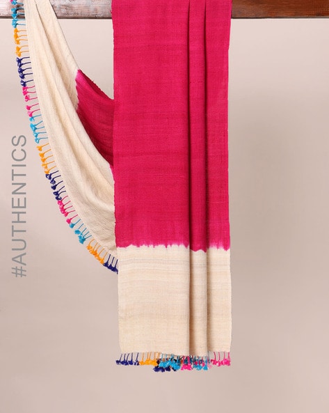 Kutch Handloom Handblock Silk Wool Shawl Price in India