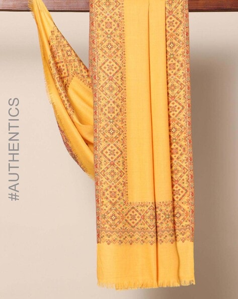 Amritsar Woolen Shawl with Ambi Border Price in India