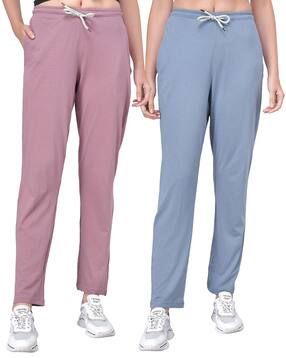 Buy Blue Track Pants for Women by 