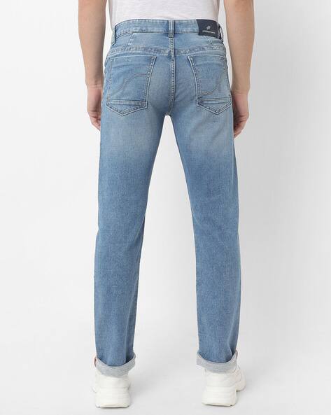 Washed Low-Rise Skinny Jeans view 3
