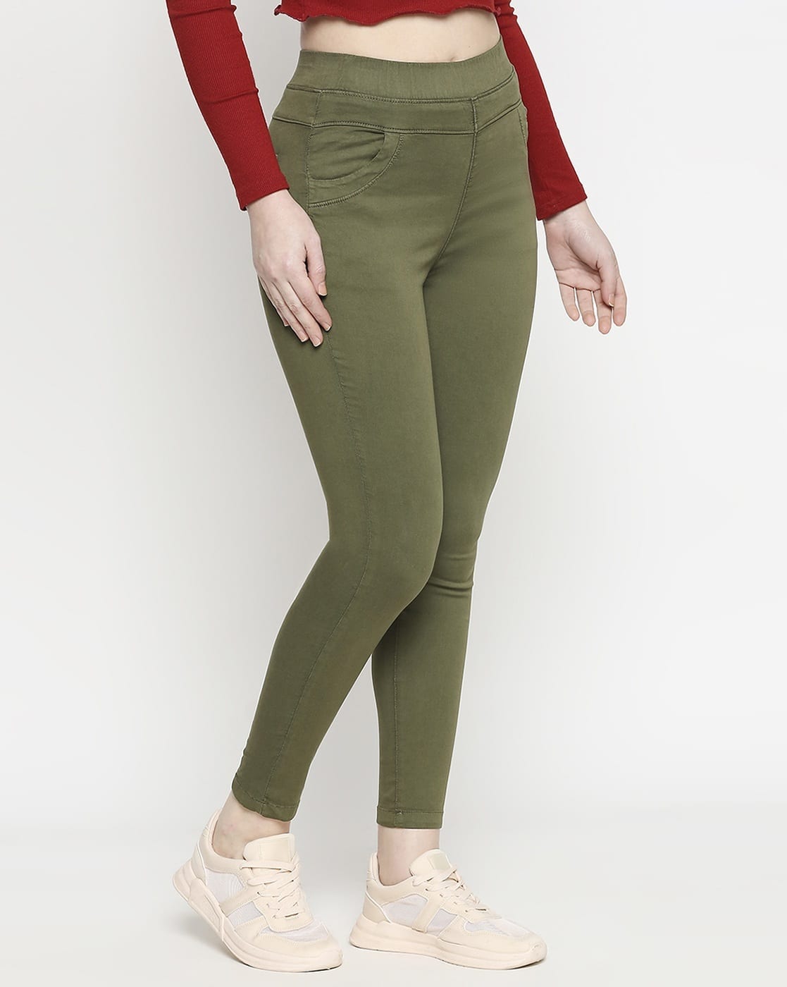 Buy Olive Green Jeans \u0026 Jeggings for 