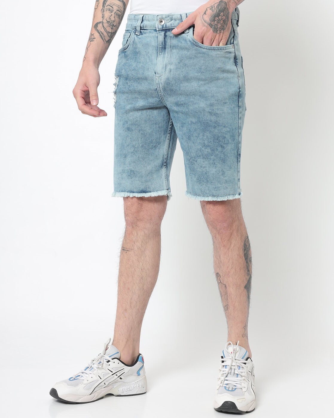 Buy Blue Shorts \u0026 3/4ths for Men by 