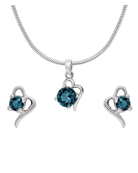 Swarovski Crystal Eye and Teardrop Symbolic Charm Necklace, Earring/Ba –  Amour Design Jewellery