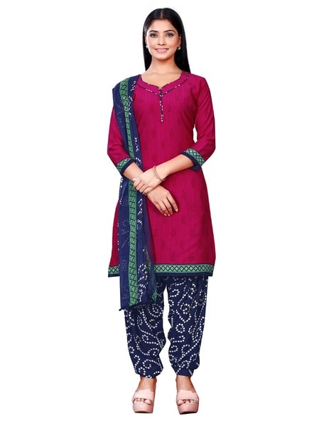 Indian  Unstitched Dress Material Price in India