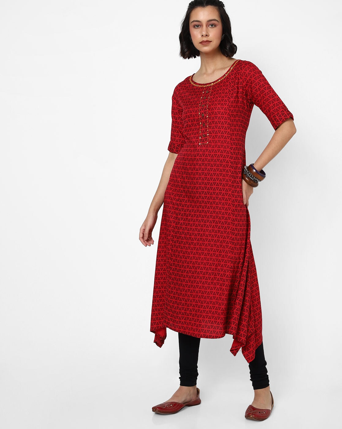 Buy Red Kurtas for Women by AJIO Online | Ajio.com