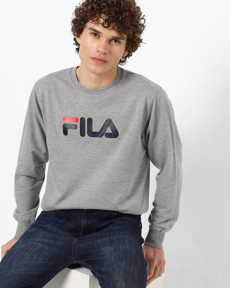 Grey fila clearance sweater