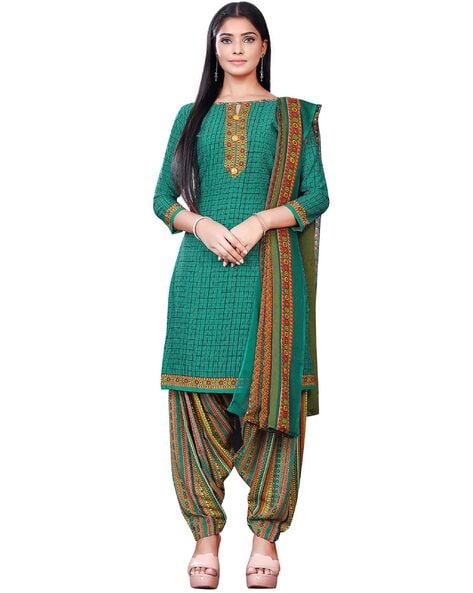 Indian  Unstitched Dress Material Price in India