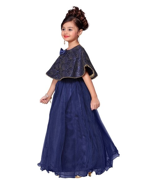 New style children's wear girls' long sleeve sequin poncho dress girls'  tulle sexy dress temperament long sleeve princess dress