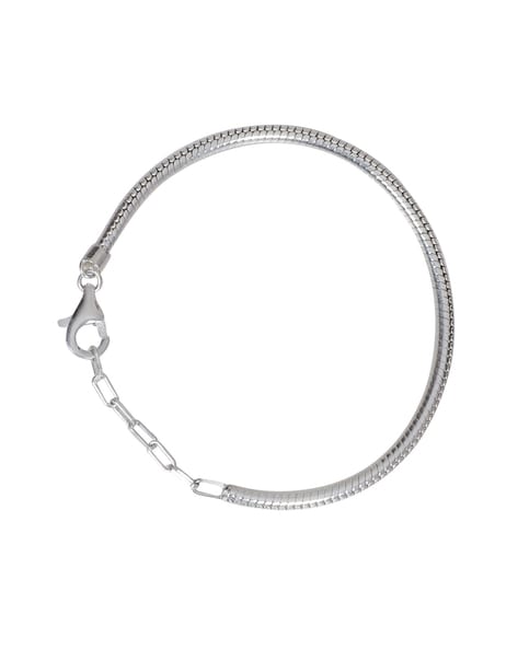 Shubham Jewellers Rehti Pure 925 Oxidised Silver Snake With Trishool Charm  Bracelet In Pure Cotton Thread For Men Women Boys And Girls For Good Luck  TRSNK Free Size  Shubham Jewellers Rehti