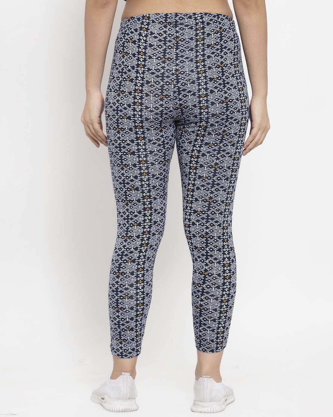 Buy Navy blue Leggings for Women by 