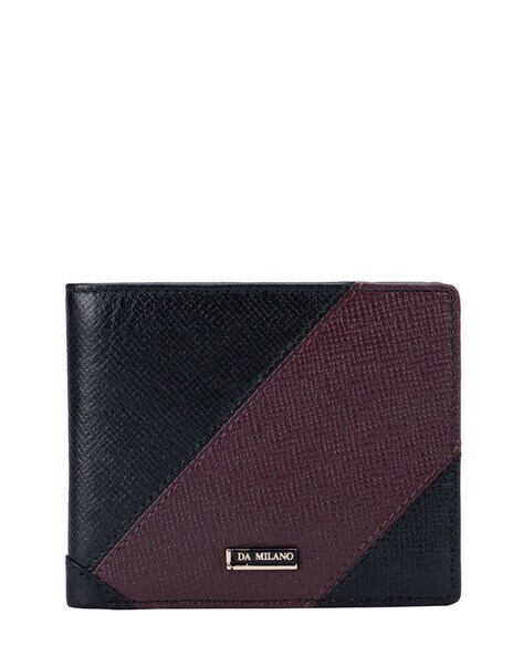 Buy Da Milano Da Milano Men Colourblocked Leather Two Fold Wallet