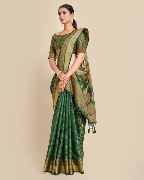 fcity.in - Soft Banarasi Premium Silk Saree Fancy Banarasi Saree With Fancy