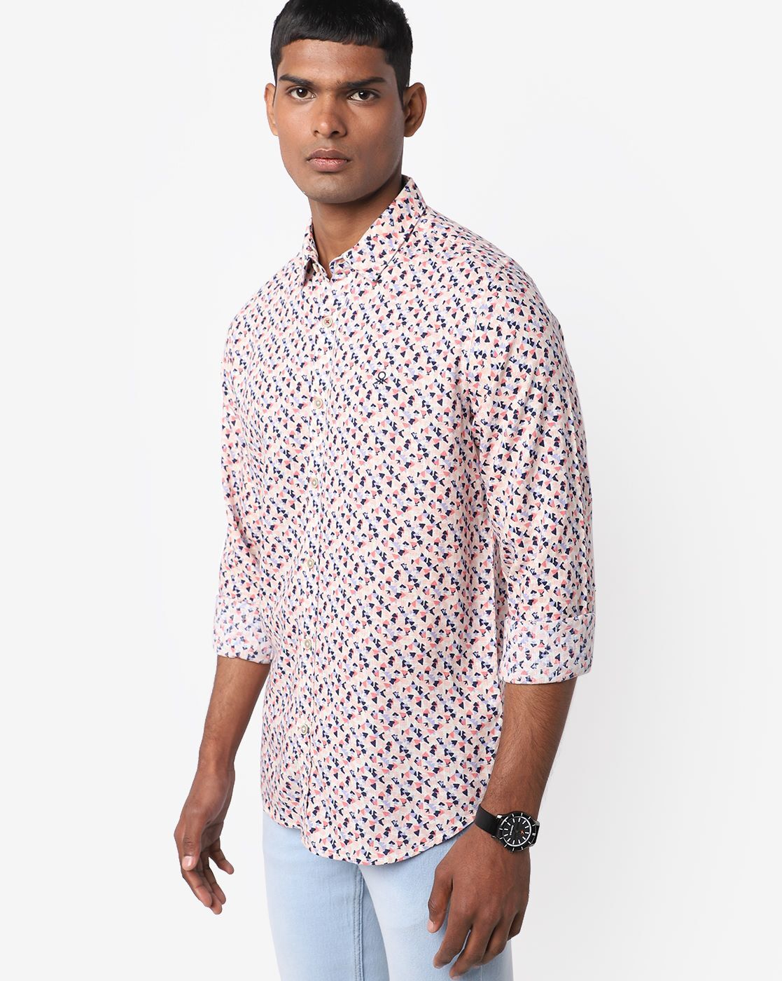 Buy Pink Shirts for Men by UNITED COLORS OF BENETTON Online