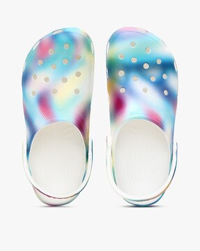 crocs slingback clogs with perforations