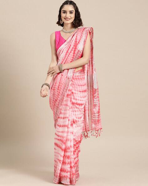 Pink Sarees for Women by YUFTA Online 