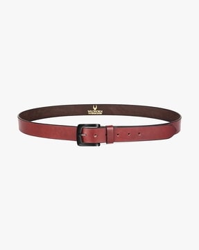 Reversible belt in burgundy leather and burgundy nubuck - Clint