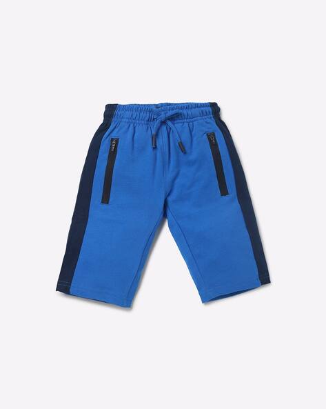 Mid-Rise Bemuda Shorts with Side Taping