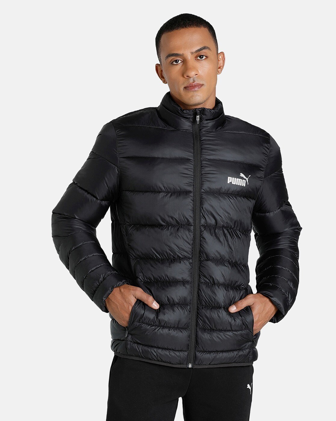 puma longline men's down jacket