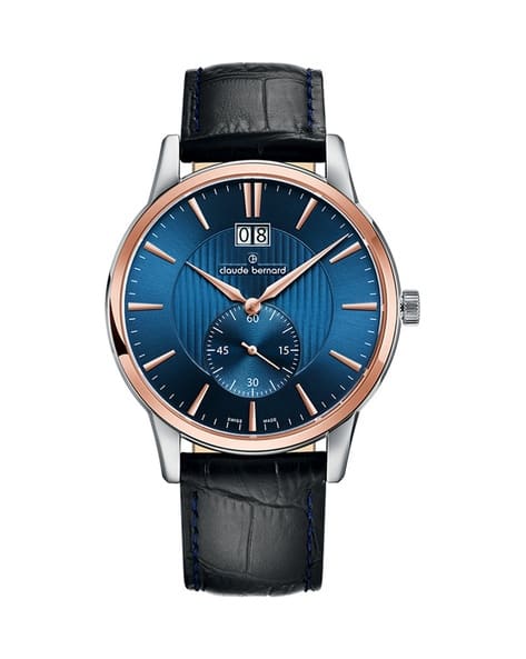 Buy Claude Bernard 34004 Analogue Watch with Tang Buckle Blue
